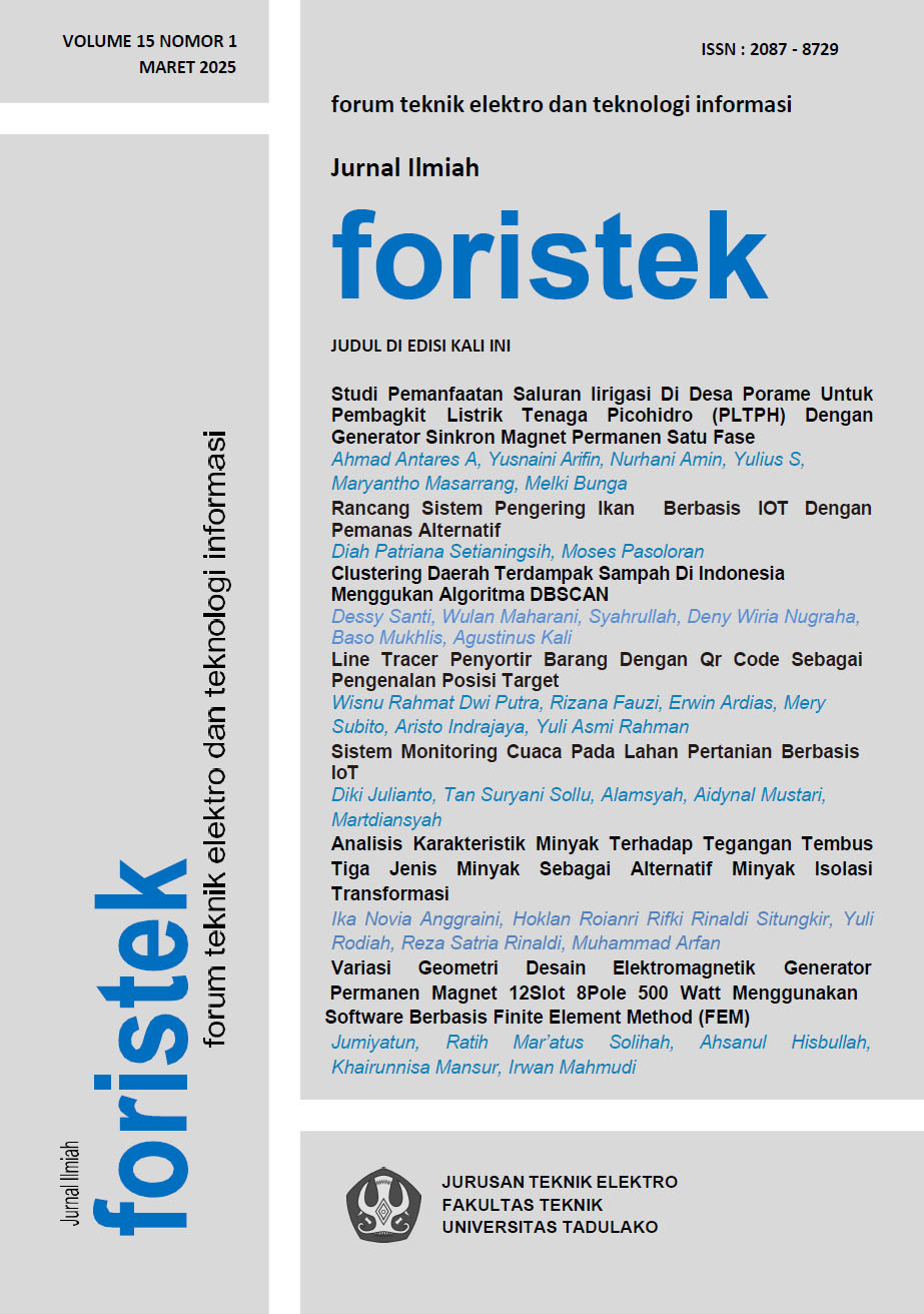 View Vol. 15 No. 1 (2025): Foristek